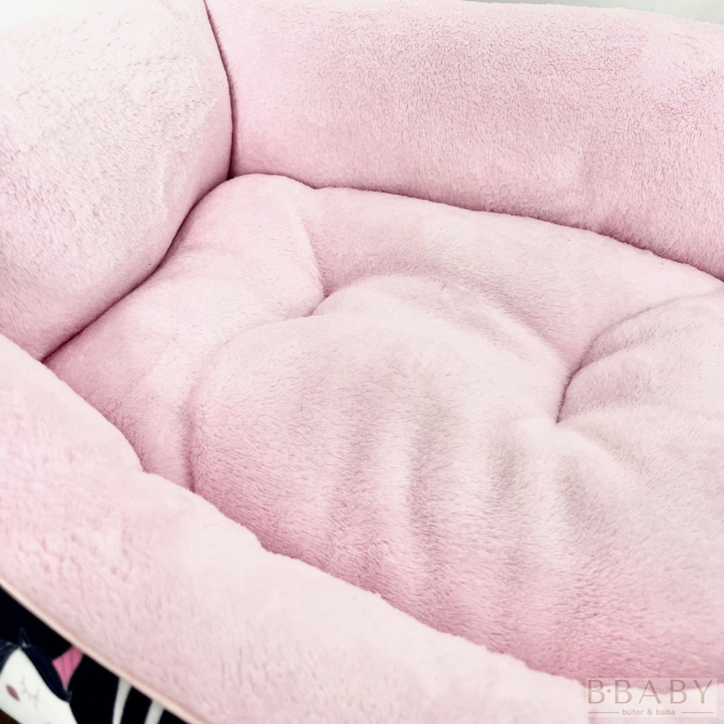 Pink Unikornis S kutyafekhely – Kicsi kuckó 2–5 kg-ig | Puha wellsoft & vízlepergető huzat – babakocsi