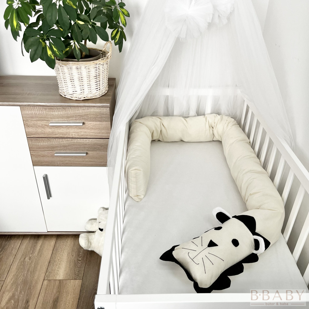 Leo – Oroszlán szundi hengerpárna 200x20 cm | Pamut huzat, antiallergén töltet, babáknak és kismamáknak – babatermék