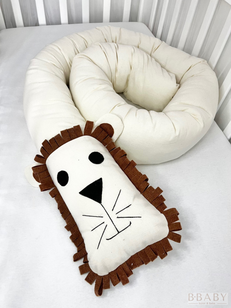 Simba – Oroszlán szundi hengerpárna 200x20 cm | Pamut huzat, antiallergén töltet, babáknak és családnak – babatermék