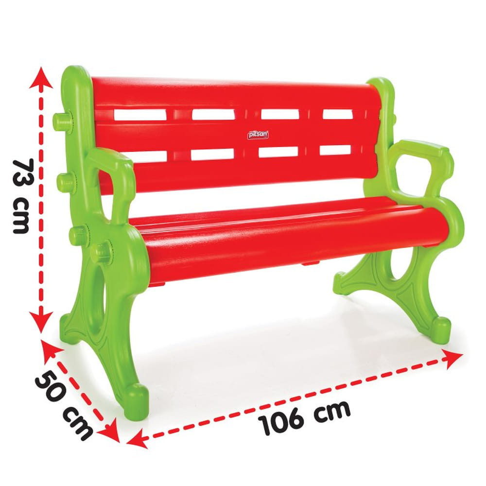 PILSAN gyerek pad, műanyag, kültéri 70kg-ig PIROS/Zöld – gyermekjáték