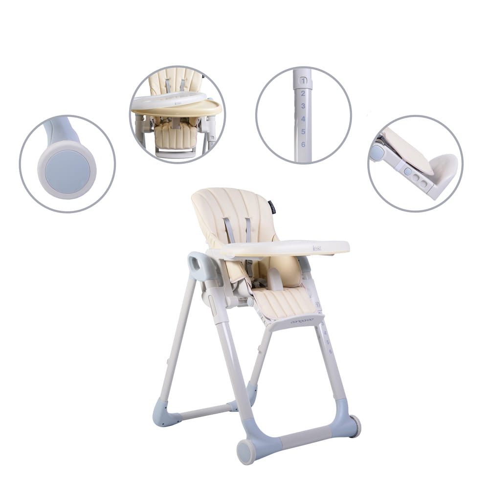 Cangaroo I Eat etetőszék 6-36 hóig 15 kg bézs