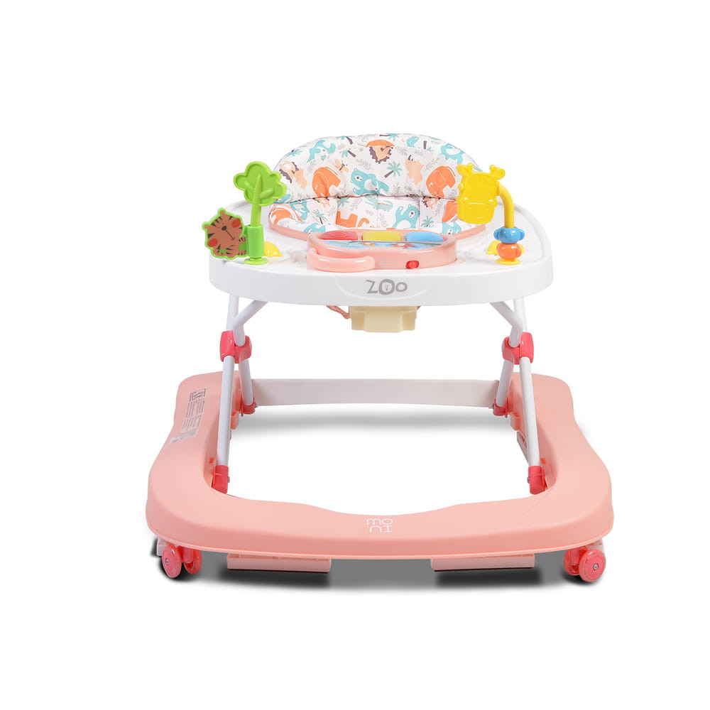 MONI Zoo 2in1 átalakítható bébikomp járássegítős pink