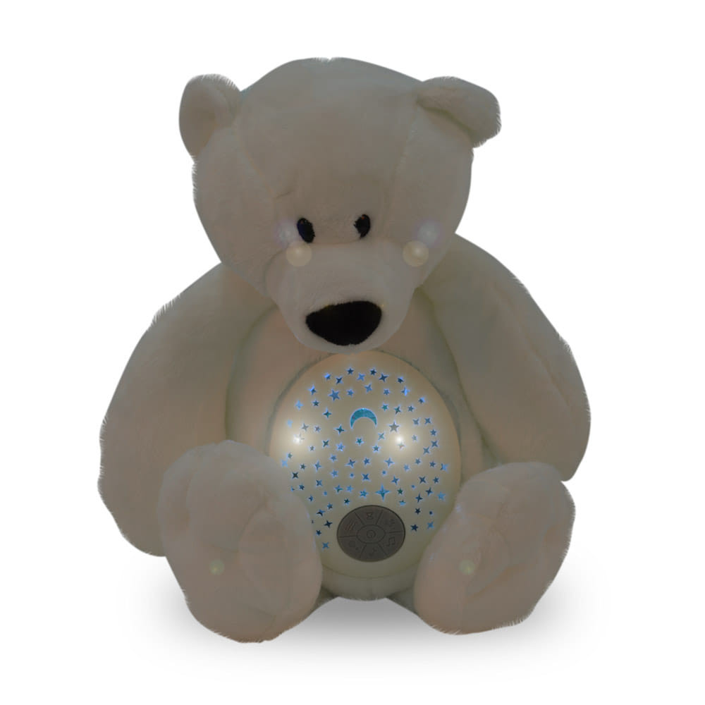 Moni Toys Lamp éjjeli lámpa maci plüss projector fehér