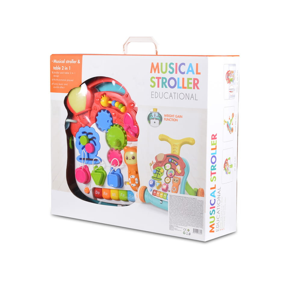 Moni Toys Music járássegítő műanyag 2in1 játszóasztal – babatermék