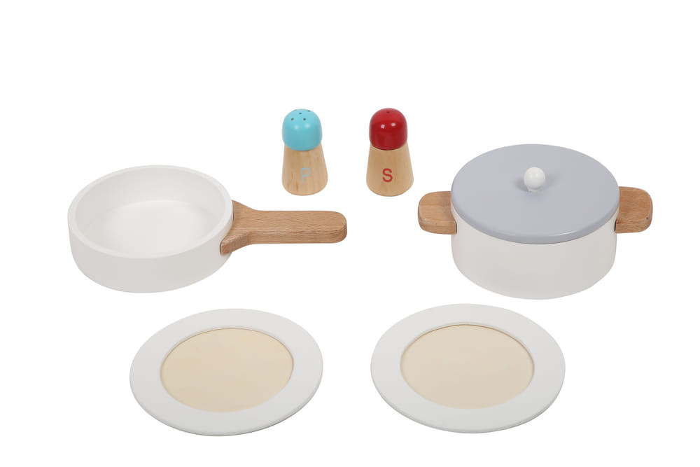 Moni Toys Fajáték fa kiskonyha 15db