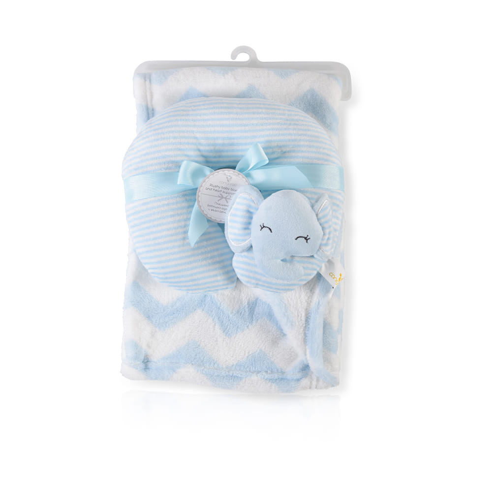 Cangaroo Sammy takaró párnával 90x75cm kék – babatermék