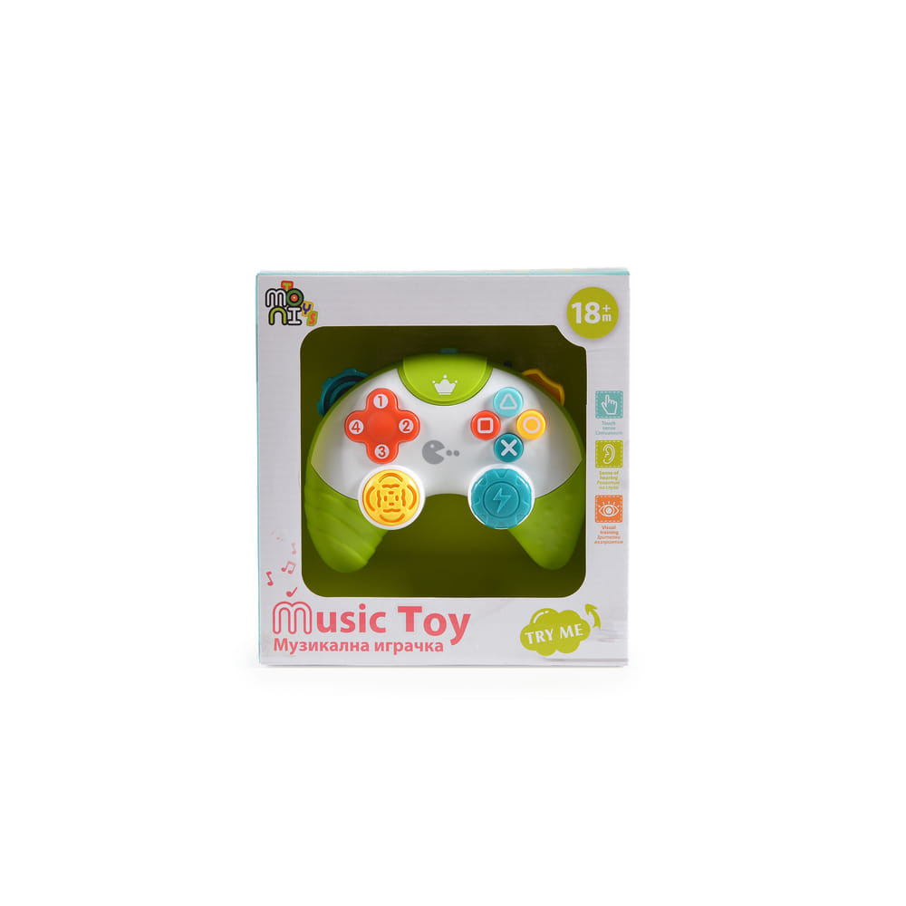 MONI Zenélő joystick ZÖLD/FEHÉR