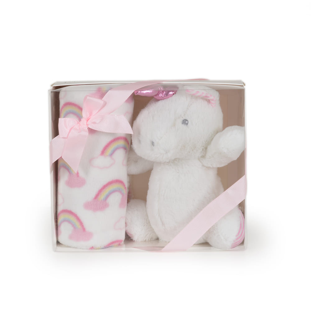 Cangaroo Takaró 90x75cm unikornis plüss pink – babatermék