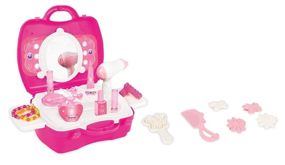 PILSAN fodrász szett babáknak bőröndben PINK