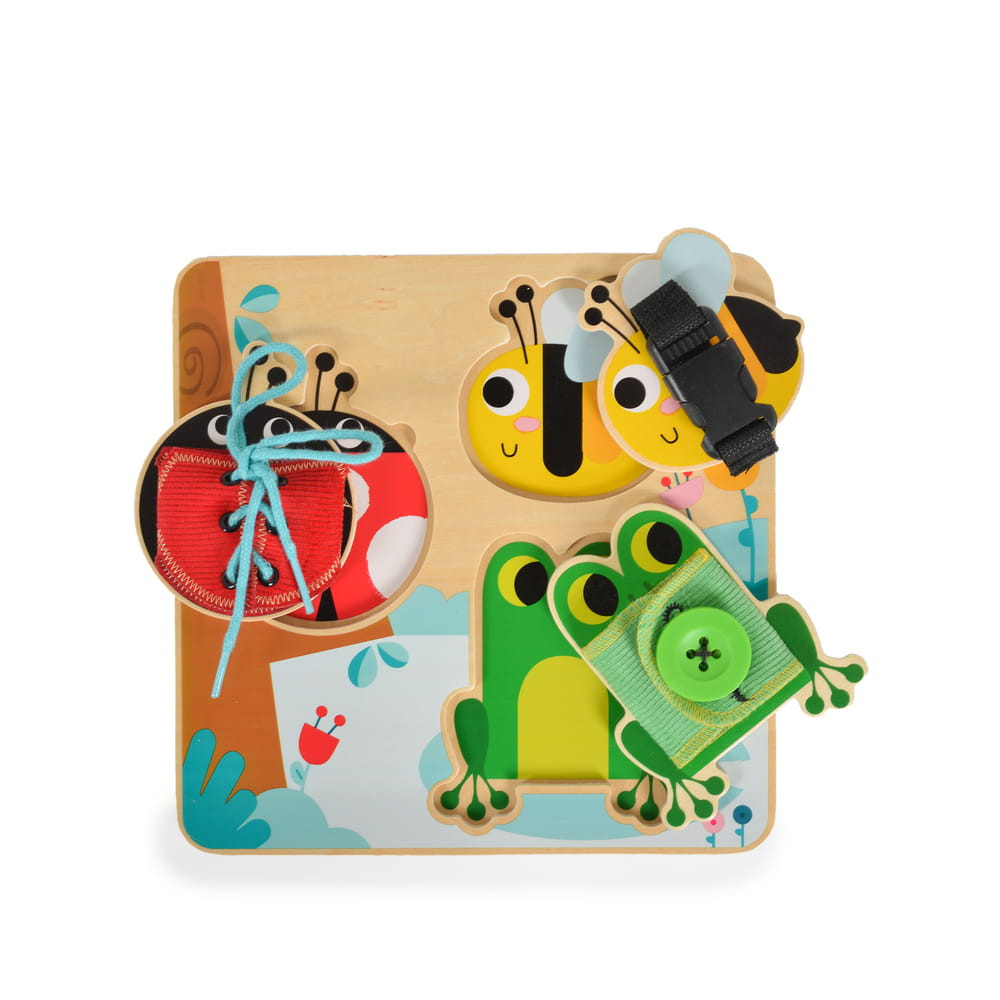 TOOKY Toy fa tábla kézségfejlesztő fűzőke