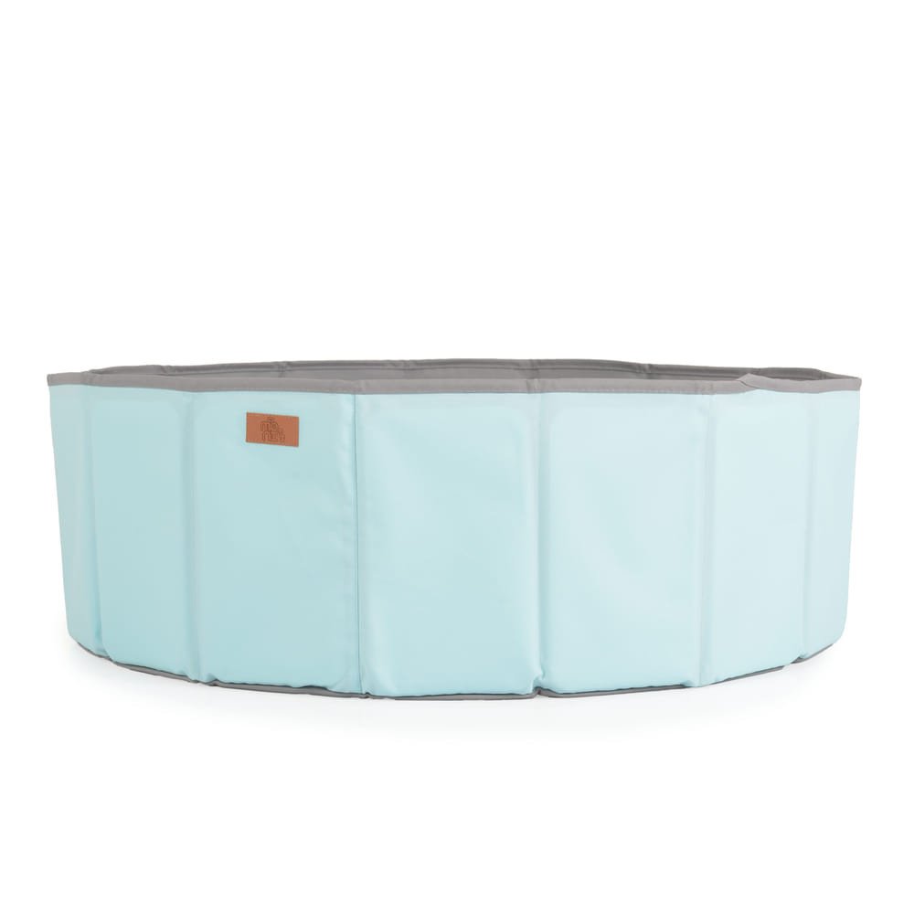 CANGAROO LABDAMEDENCE összecsukható 80cm + 90db 7cms labda MENTA/SZÜRKE – játszószőnyeg 2. kép