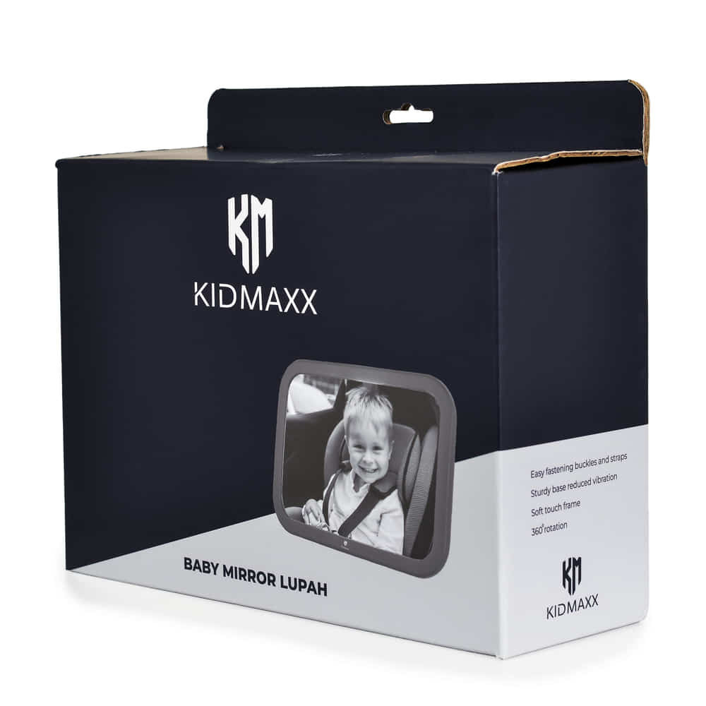 KIDMAXX MIRROR Tükör autóba 360 fokban forgatható LUPAH – autós babafigyelő tükör 5. kép