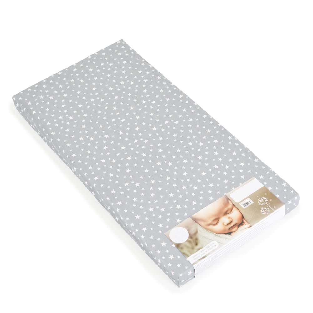 Moni CLASSICO szivacsmatrac 9cm 120x60cm textil huzat SZÜRKE csillagos