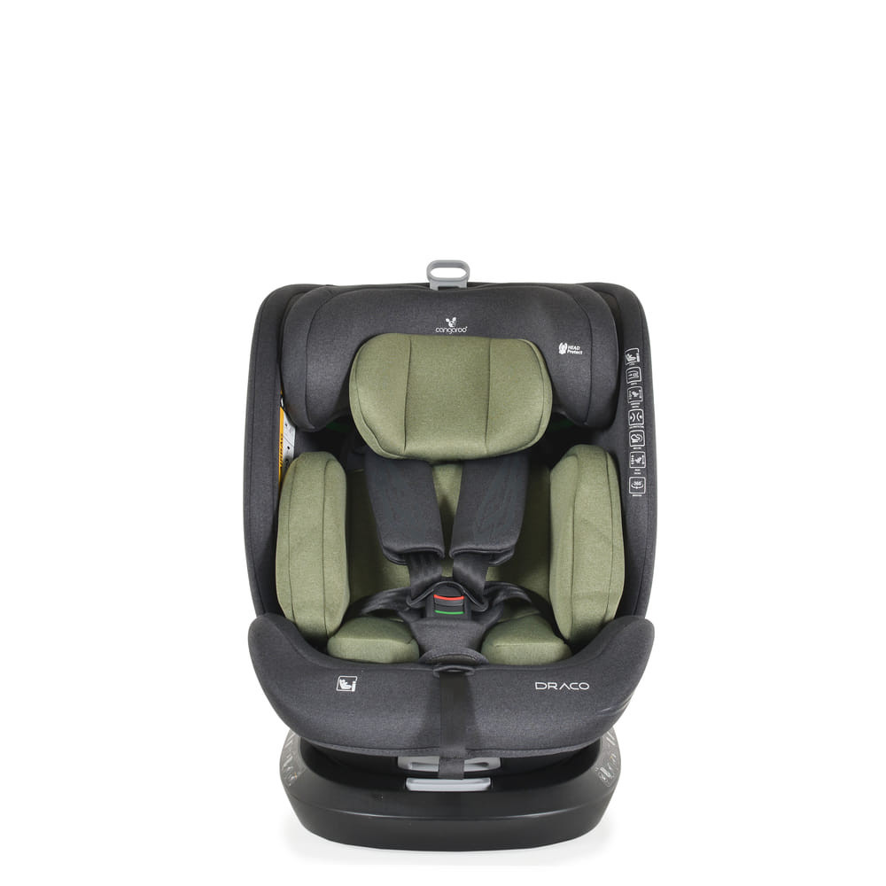 Moni DRACO I-SIZE autósülés 40-150cm OLIVAZÖLD – babatermék