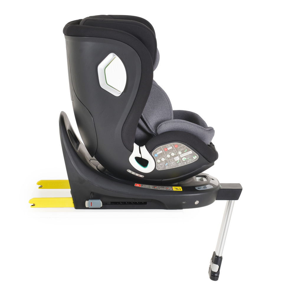 I-SMART autós ülés 40-150cm, I-SIZE támasztóláb, oldalvédelem, ISOFIX, okosgomb SZÜRKE