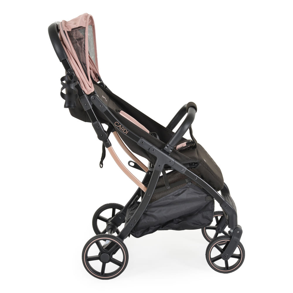 Moni CARDI babakocsi, egy gombbal csukható, hálós szellőző PINK