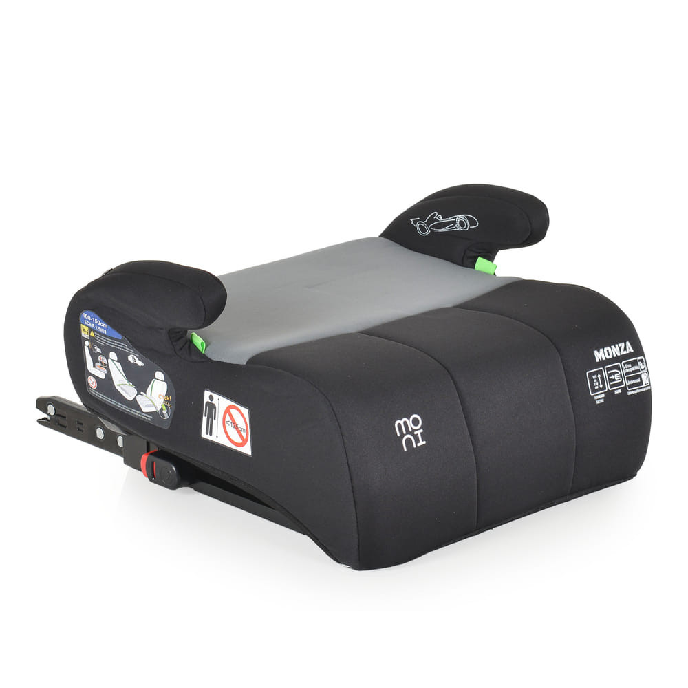 Moni MONZA ülésmagasító isofix I-SIZE 125-150cm SZÜRKE – ülésmagasító