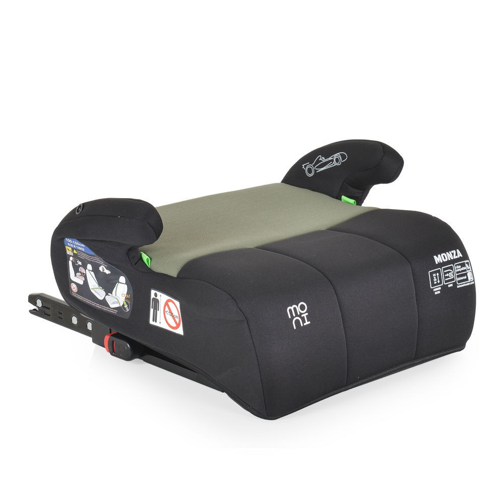 Moni MONZA ülésmagasító isofix I-SIZE 125-150cm ZÖLD – ülésmagasító