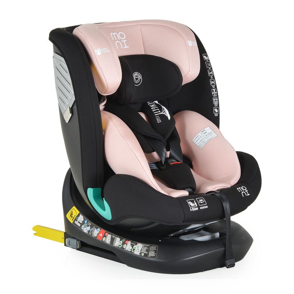 Moni SERENGETI I-SIZE autós ülés 40-150cm 360forgatható PINK