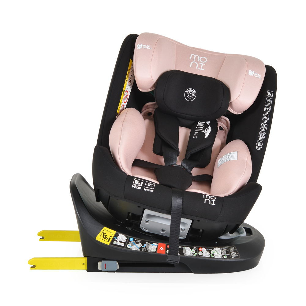 Moni SERENGETI I-SIZE autós ülés 40-150cm 360forgatható PINK