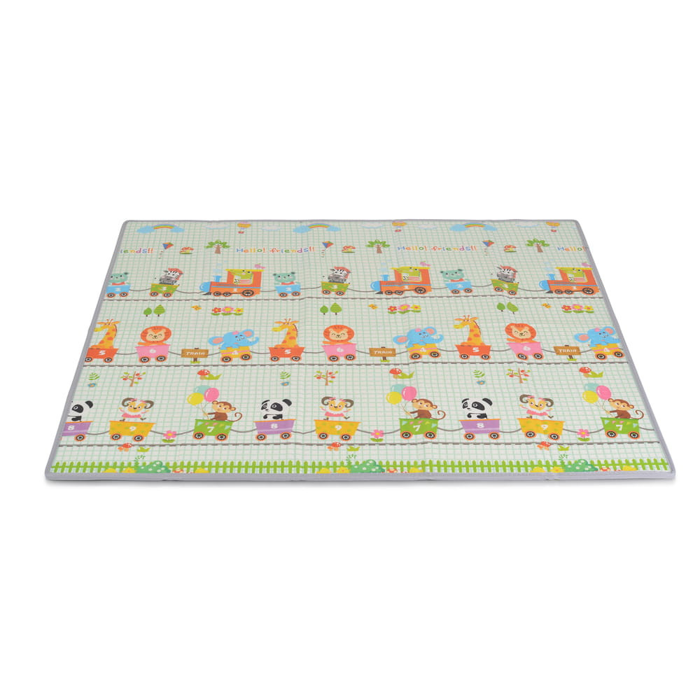 Moni Toys Xpe összecsukható matrac xxl méret 200*180cm dzsungel – játszószőnyeg