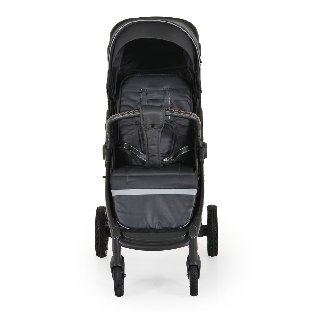 Moni BUGGY babakocsi lapracsukható, nagy kerekek, könnyű FEKETE