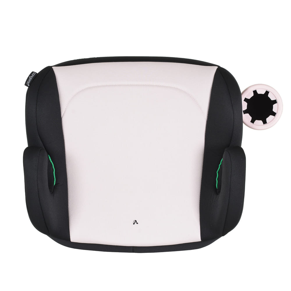Moni I-SWIFT ülésemelő pohártartóval 125-150cm I-SIZE és ISOFIX PINK – ülésmagasító