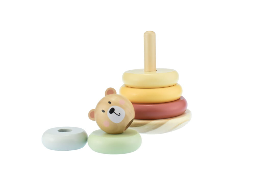 TOOKY Toy fatorony MACI, montessori, karikák PASZTEL