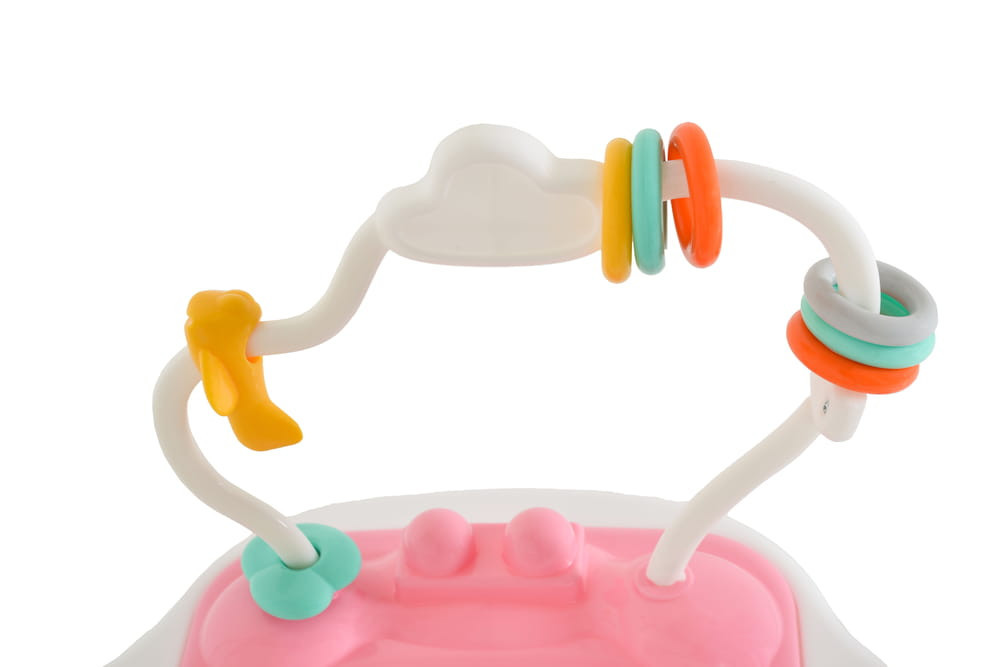 Moni MAGIC FUN Baba ugráló pasztel játékkal pink