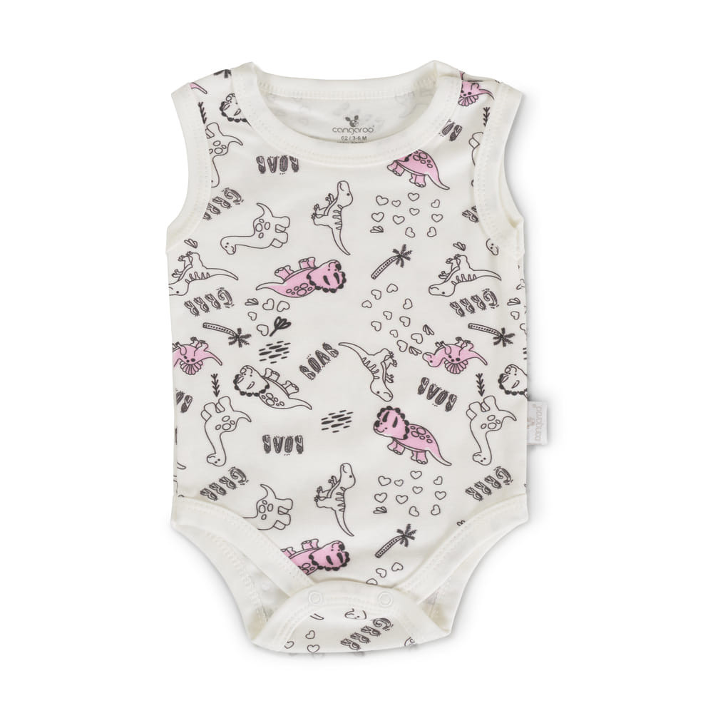 Cangaroo BABARUHA BODY 3 dbos ujjatlan body szett PINK – babatermék