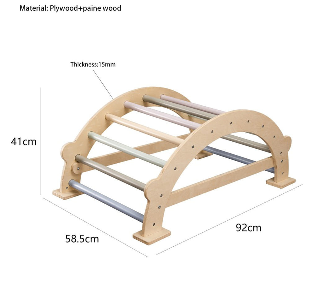 Moni PIKLER fa MÁSZÓHÍD  Montessori  92*43cm NATUR – gyermekjáték
