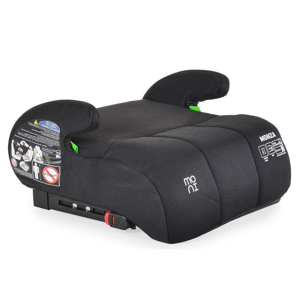 Moni MONZA BASIC ülésmagasító isofix I-SIZE 125-150cm FEKETE – ülésmagasító