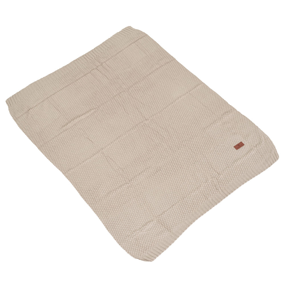 CANGAROO POPCORN Kötött takaró 80x100cm BÉZS/vbarna – babatermék