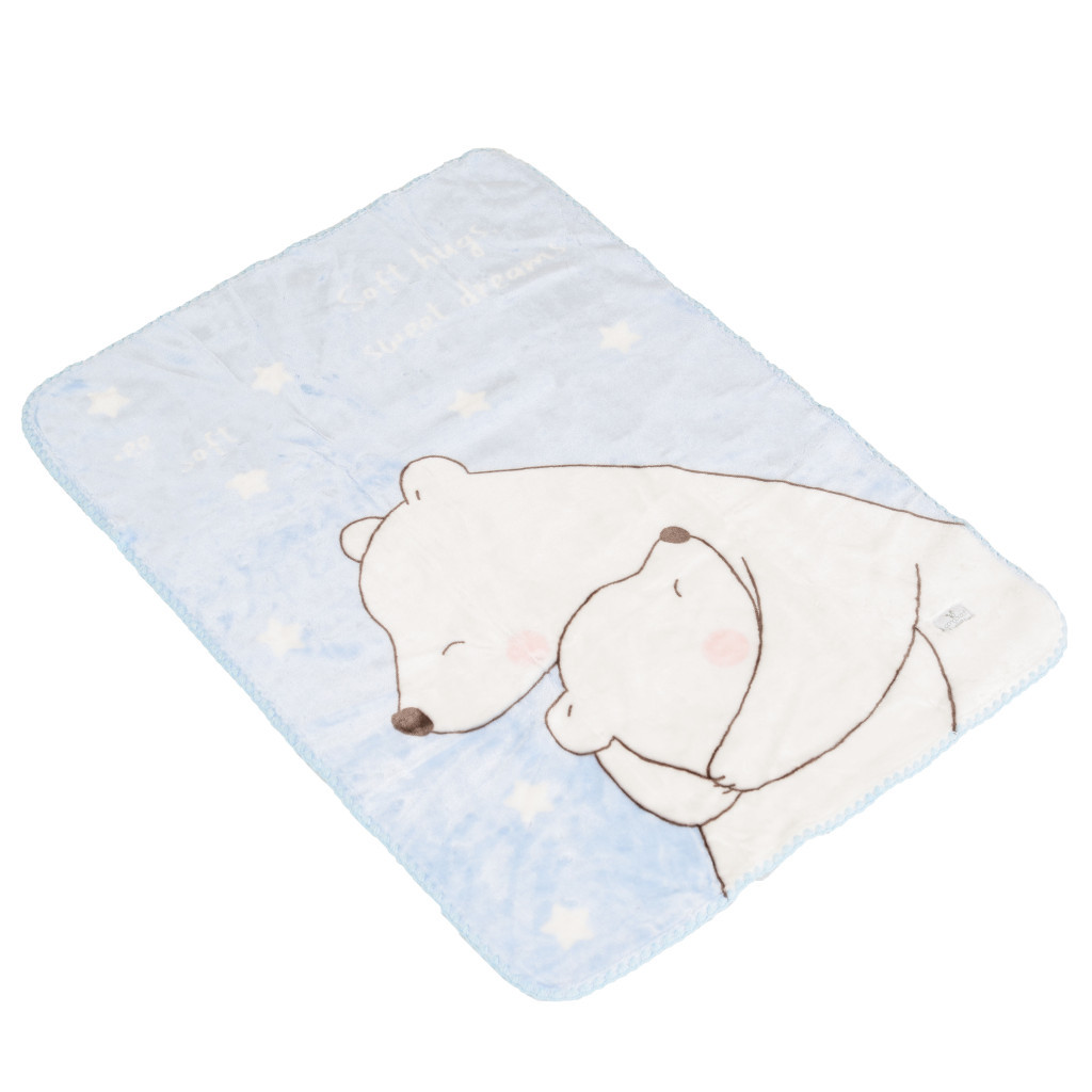 CANGAROO TAKARÓ SOFTY pihe puha kicsi 80*110cm jegesmedvés VKÉK – babatermék