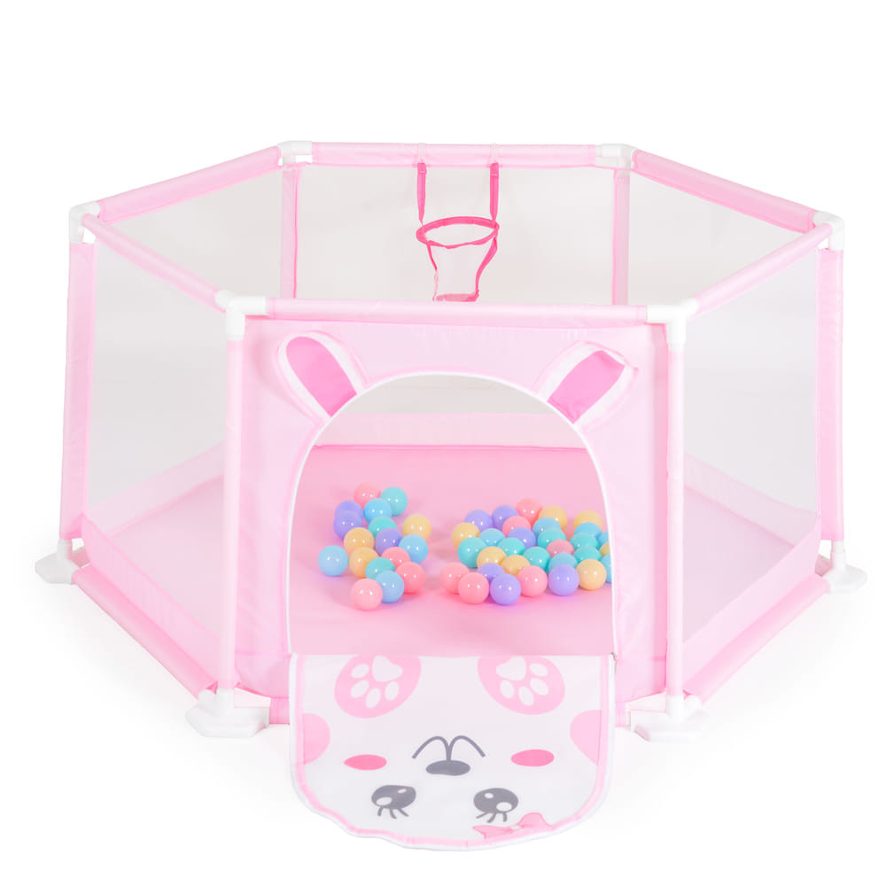 CANGAROO Labdamedence 146cm 50 labdával PINK – játszószőnyeg 3. kép