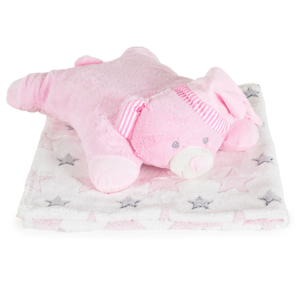 CANGAROO TAKARÓ Sleepy bear 90x75cm PINK – babatermék