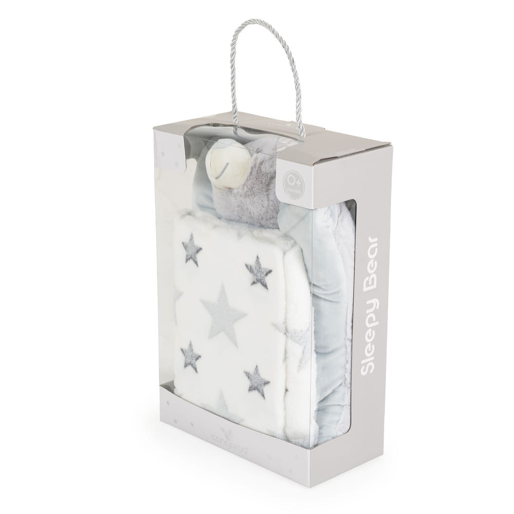 CANGAROO TAKARÓ Sleepy bear 90x75cm SZÜRKE – babatermék