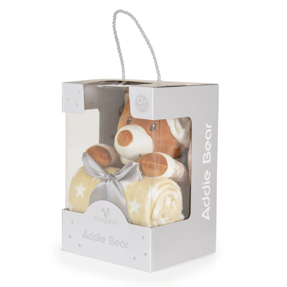 CANGAROO TAKARÓ Addie bear 90x75cm BÉZS – babatermék