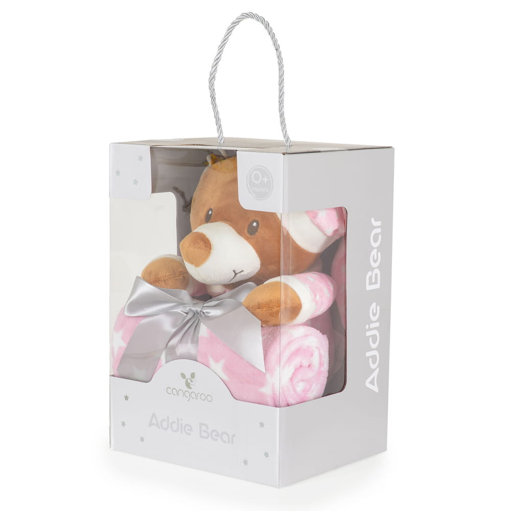 CANGAROO TAKARÓ Addie bear 90x75cm PINK – babatermék