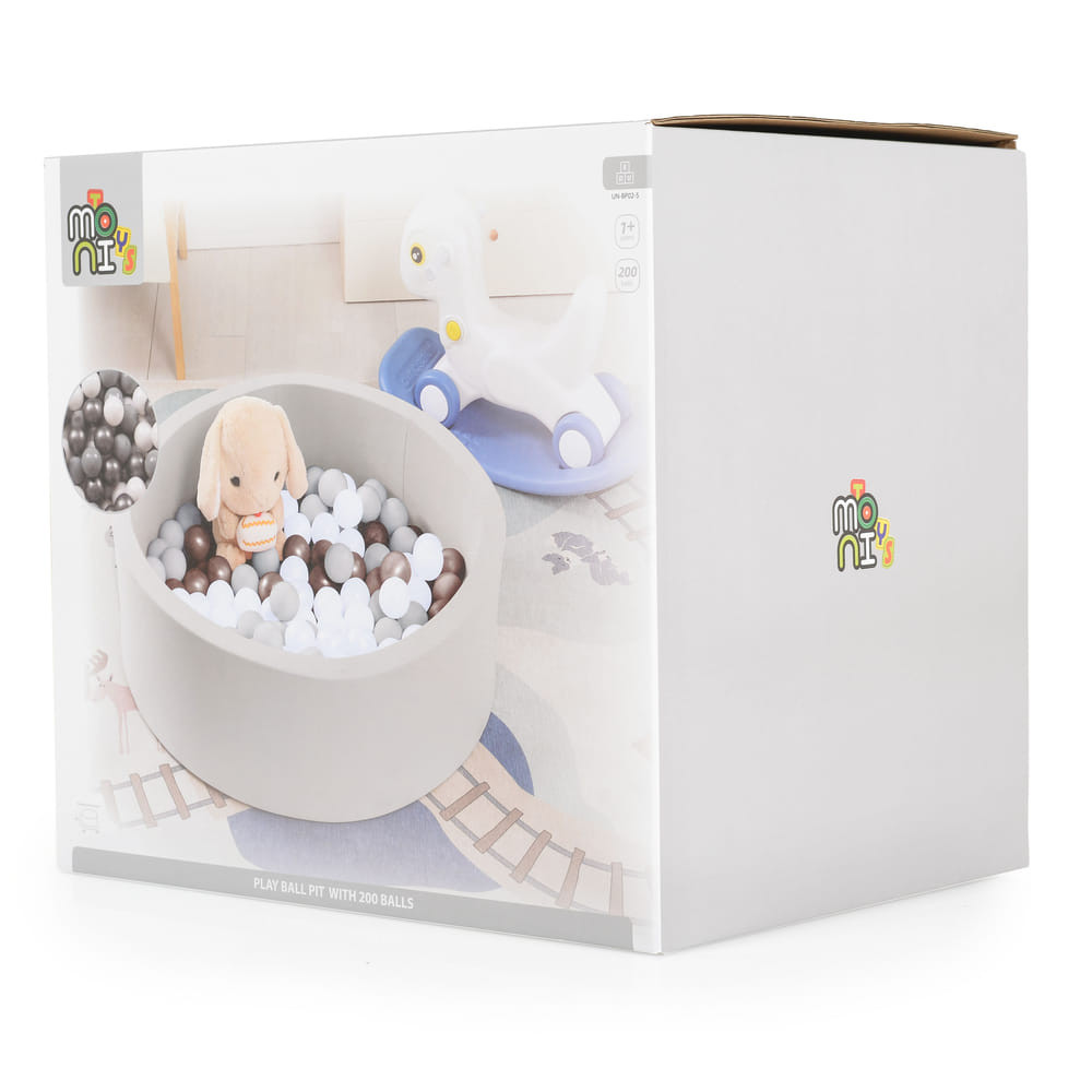 CANGAROO LABDAMEDENCE 200db 5,5cm labdával SZÜRKE – játszószőnyeg 4. kép