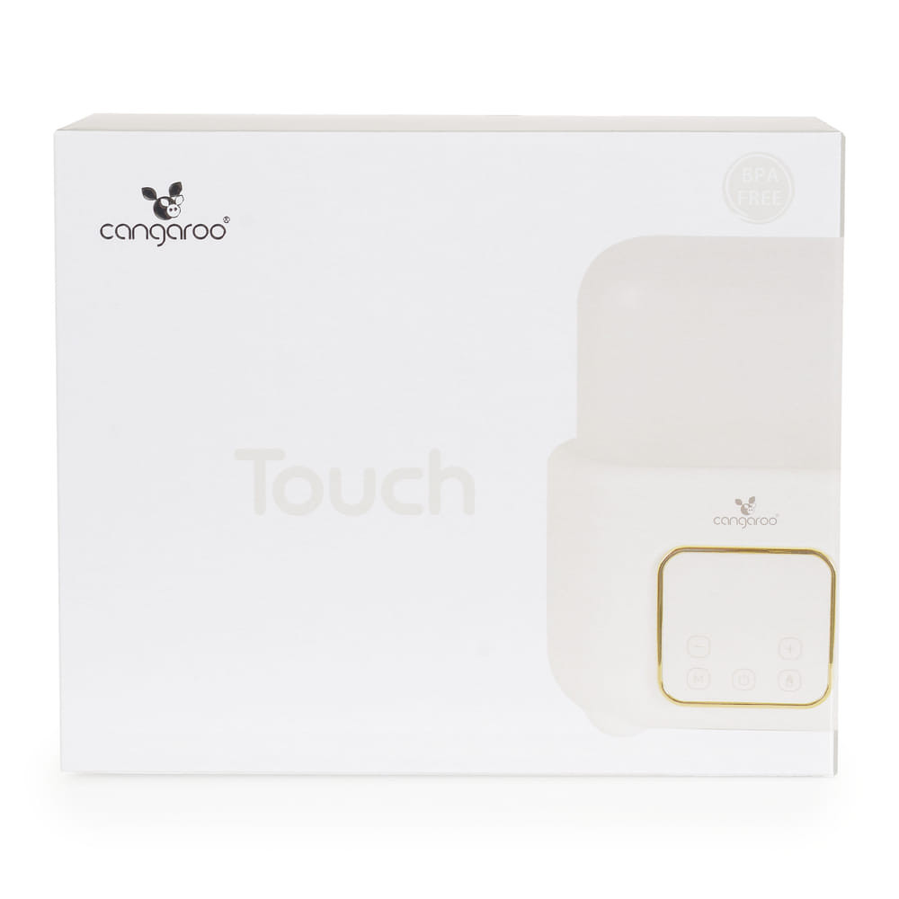 CANGAROO TOUCH cumisüveg 4in1 melegítő, kiolvasztó funkcióval, sterilizáló FEHÉR – babatermék