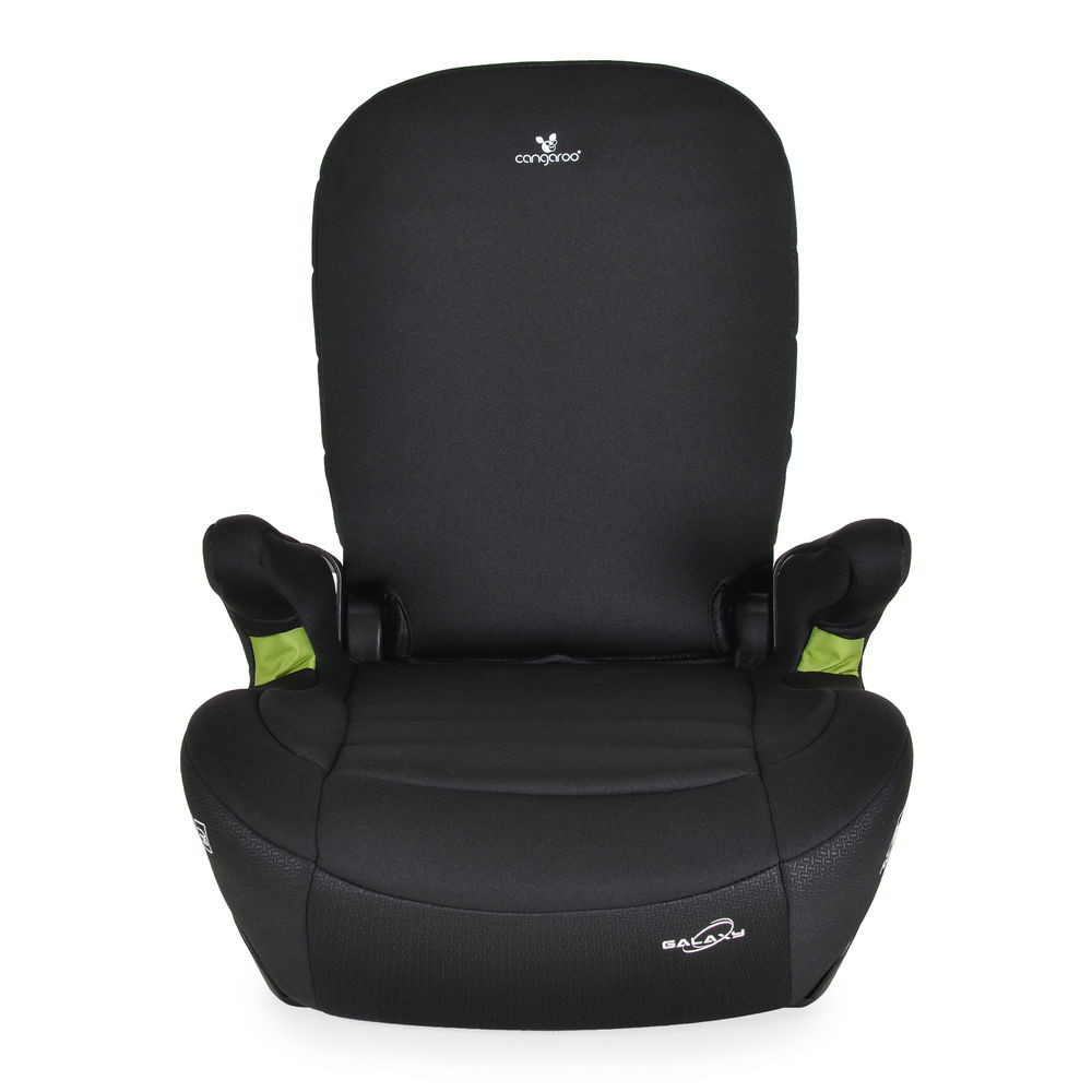 Cangaroo GALAXY ülésmagasító háttámlával 125-150cm, ISOFIX FEKETE – ülésmagasító