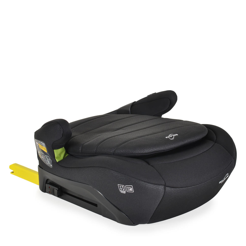 Cangaroo GALAXY ülésmagasító háttámlával 125-150cm, ISOFIX FEKETE – ülésmagasító