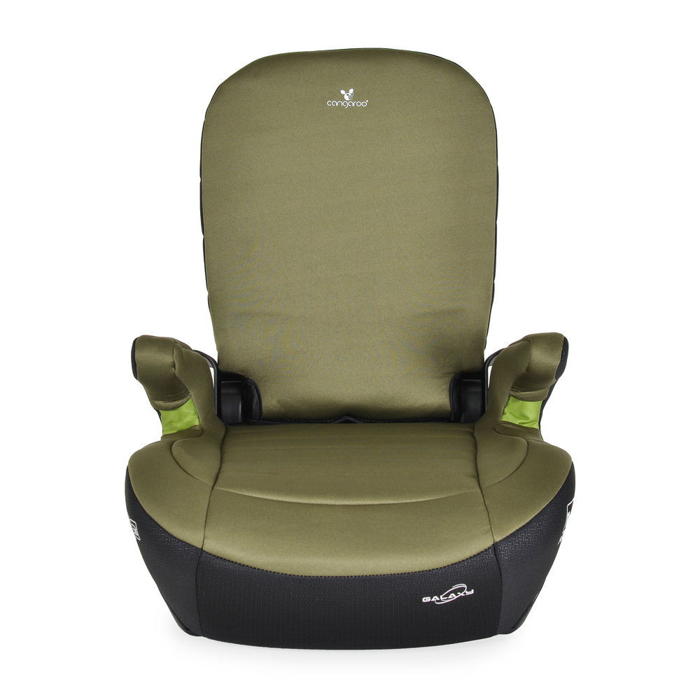 Cangaroo GALAXY ülésmagasító háttámlával 125-150cm, ISOFIX ZÖLD – ülésmagasító