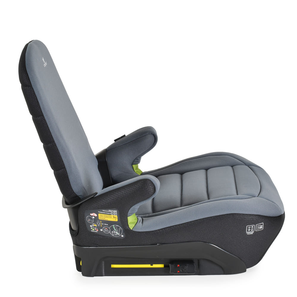 Cangaroo GALAXY ülésmagasító háttámlával 125-150cm, ISOFIX SZÜRKE – ülésmagasító