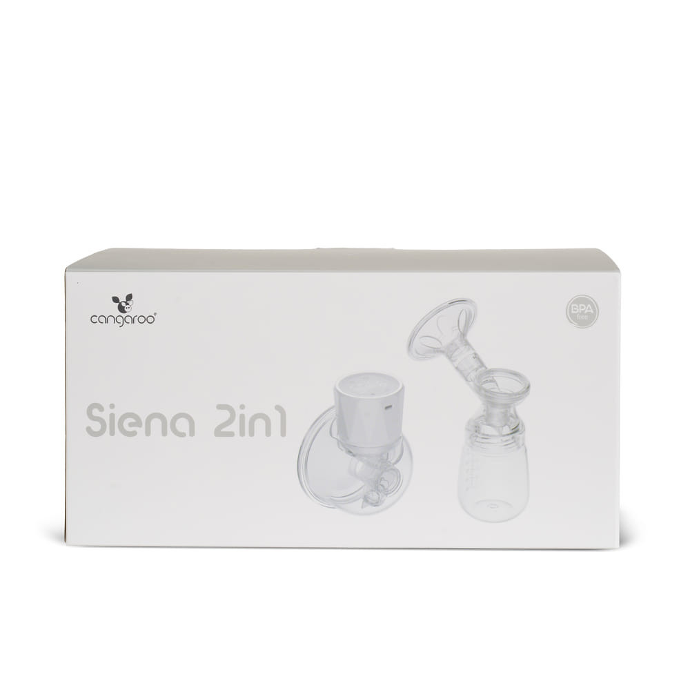 Cangaroo SIENA elektromos és kéz nélküli mellszívó 2in1, tölthető, 210ml – babatermék