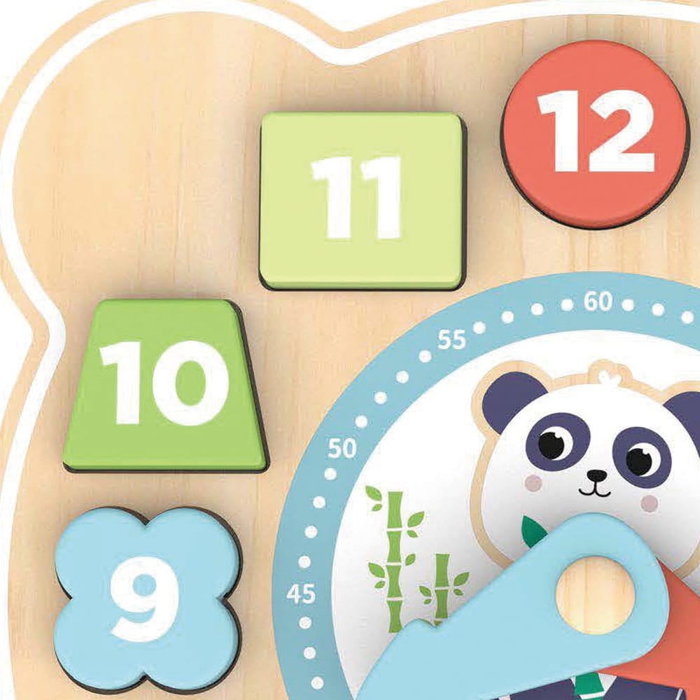 MONI fa puzzle óra pandás PASZTEL