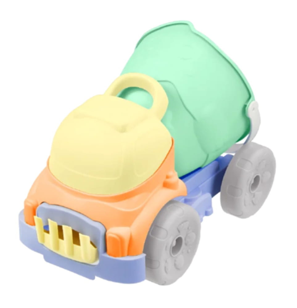 MOCHTOYS homokozó szett 6 részes, vödrös dömperrel PASZTELL ZÖLD/SÁRGA – gyermekjáték