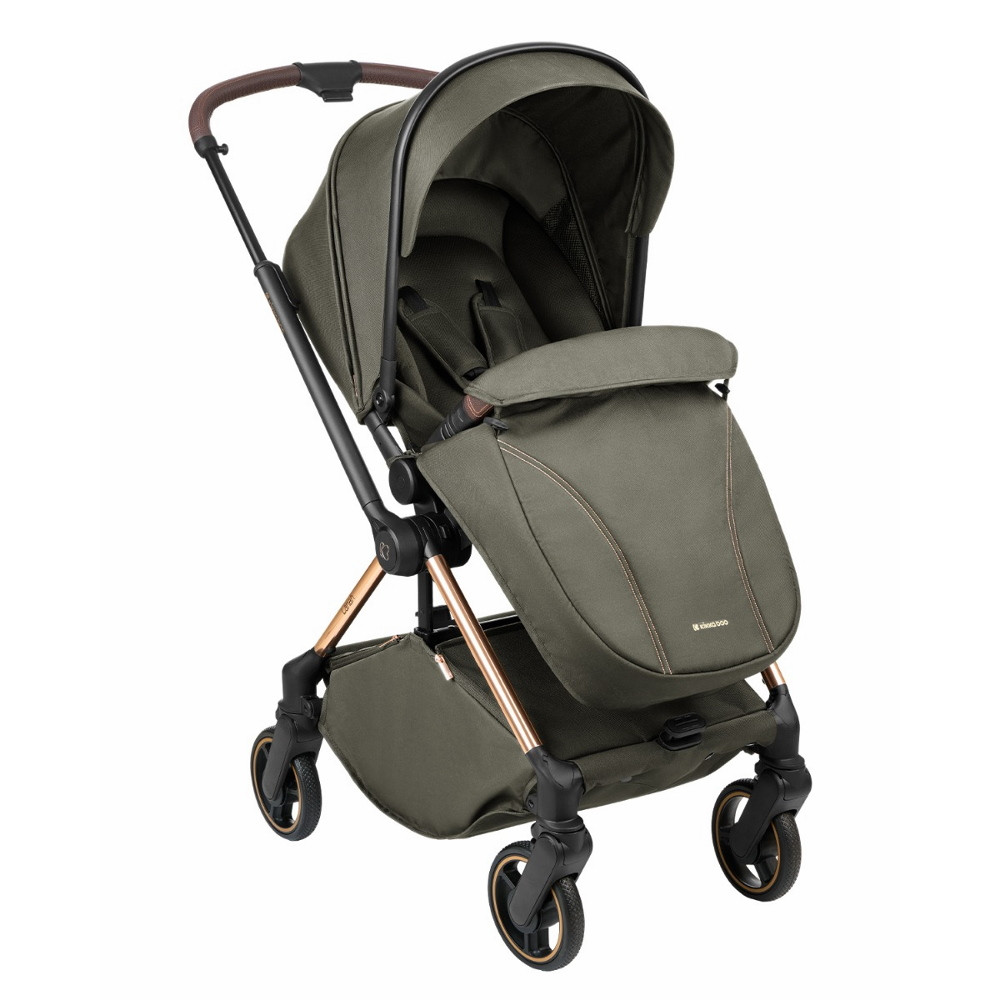 Kikkaboo babakocsi 2in1 átfordítható tolókarral Lanah army green – babakocsi