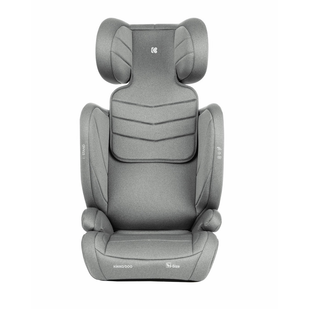 Kikkaboo gyerekülés i-Stand i-Size Isofix 100-150 cm világosszürke – autósülés